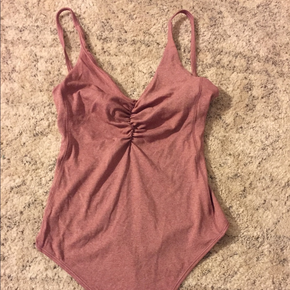 Lululemon work out tan bodysuit